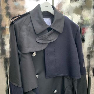 sacai   sacai aw ドッキング コート ブラック サイズ1の通販 by H's