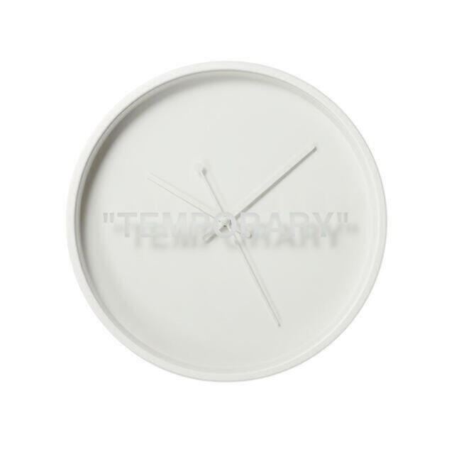 OFF-WHITE(オフホワイト)の新品　IKEA Virgil Abloh MARKERAD WALL CLOCK インテリア/住まい/日用品のインテリア小物(掛時計/柱時計)の商品写真