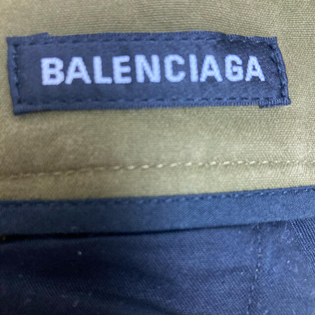 Balenciaga(バレンシアガ)のbalenciaga 19ss ワイド　パンツ　カーキ 46 ミリタリー メンズのパンツ(その他)の商品写真