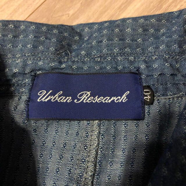 URBAN RESEARCH(アーバンリサーチ)のURBAN RESEARCH ドットジャガードデニムコート メンズのジャケット/アウター(ステンカラーコート)の商品写真