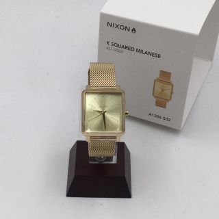 ニクソン(NIXON)の未使用　ニクソンNIXON  K Squared Mllanese ゴールド(腕時計)