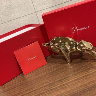 バカラ(Baccarat)のバカラ★クリスタルフィギュア★猪　売り切りお値下げ中！！(置物)