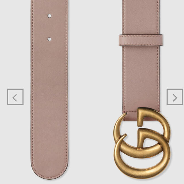 Gucci(グッチ)のGUCCI レザーベルト(ダブルGバックル) レディースのファッション小物(ベルト)の商品写真