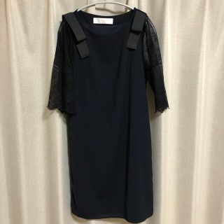 トッコ(tocco)のトッコクローゼット　ワンピース　ネイビー(ひざ丈ワンピース)