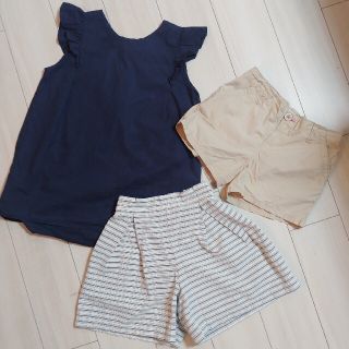 ジーユー(GU)のGU OLD NAVY unfit femme トップス パンツ セット 150(パンツ/スパッツ)