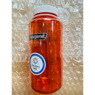 ナルゲン(Nalgene)のナルゲン　ワイドマウスボトル　1ℓ　オレンジ　新品未使用(登山用品)