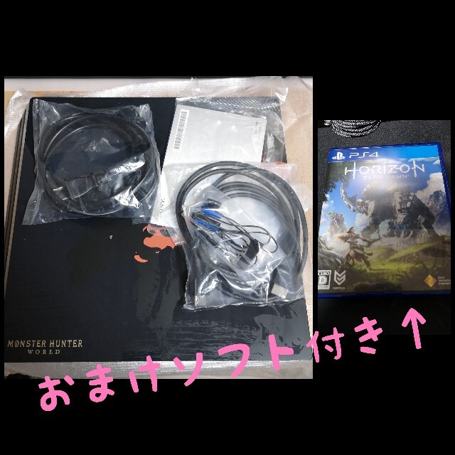 外箱にプチプチ梱包後発送 おまけ付PS4 pro 1TB リオレウスエディション-