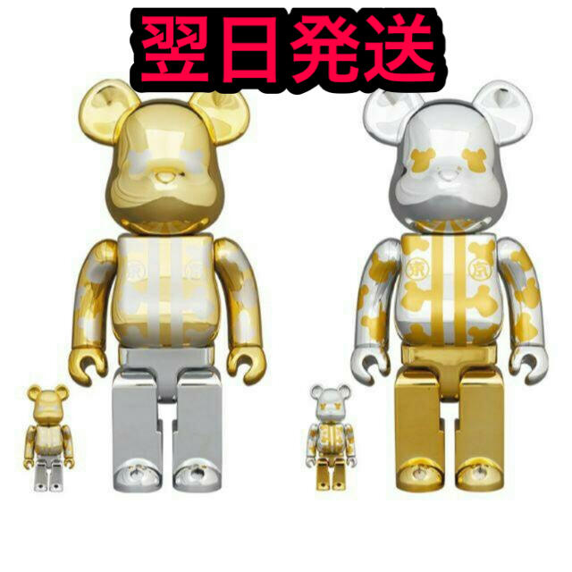 【新品】BE@RBRICK はっぴ東京 銀メッキ 100％ & 400