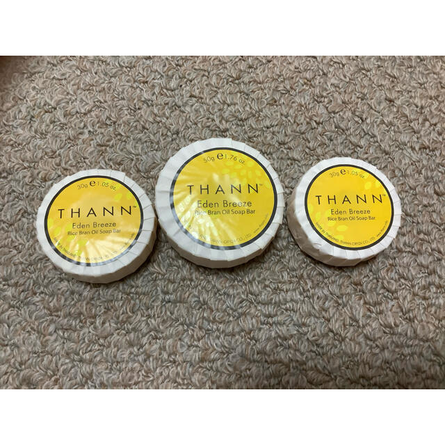 THANN(タン)のTHANN 石鹸3個セット コスメ/美容のボディケア(ボディソープ/石鹸)の商品写真
