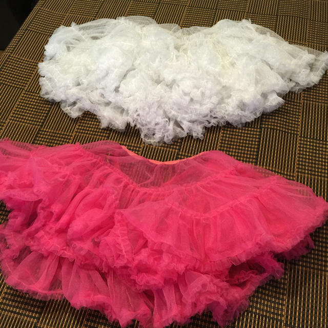ペチコート チュチュ ２枚セット レディースのスカート(ミニスカート)の商品写真