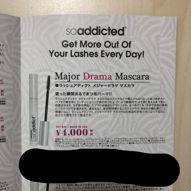 Lash addict マスカラ