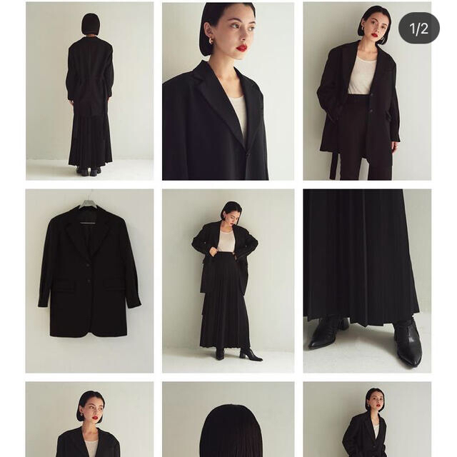 こむ様専用　sheer スカート（black） レディースのワンピース(ロングワンピース/マキシワンピース)の商品写真