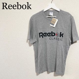 リーボック(Reebok)の★新品★リーボッククラシック Tシャツ メンズL グレー ビッグロゴ デカロゴ(Tシャツ/カットソー(半袖/袖なし))