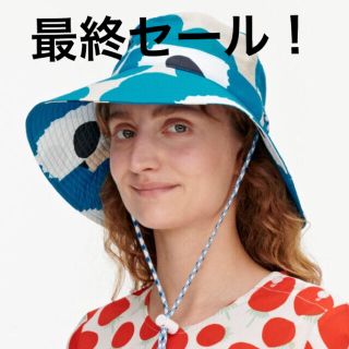 マリメッコ(marimekko)の新品！　マリメッコ　ウニッコ　ブルー　ハット　帽子(ハット)