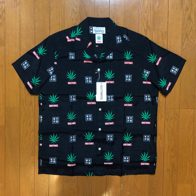 L 新品 WACKO MARIA × HIGH TIMES アロハシャツ 黒 - kktspineuae.com