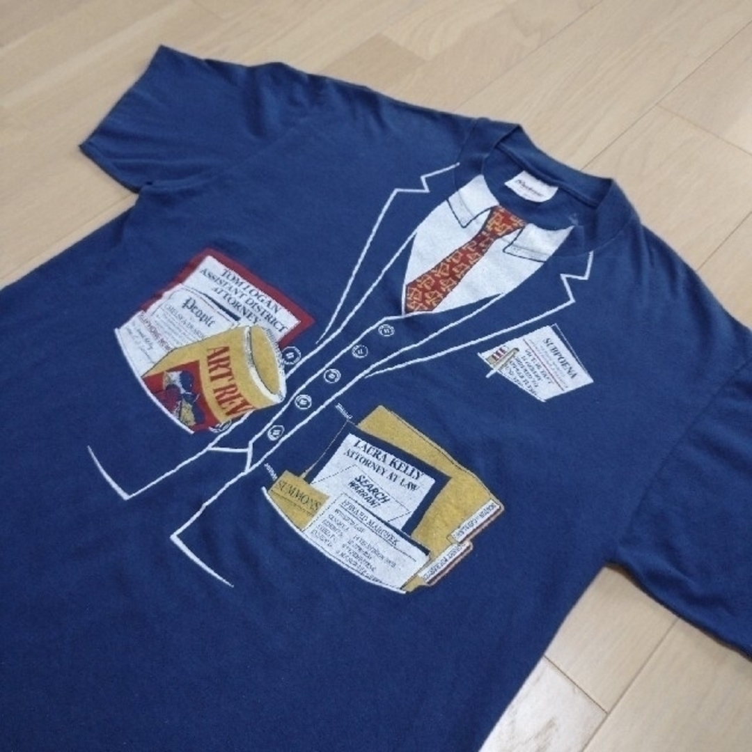 SHIPS(シップス)の値下❗★希少80S『made in USA』Stedmanパウエルヴィンテージ メンズのトップス(Tシャツ/カットソー(半袖/袖なし))の商品写真