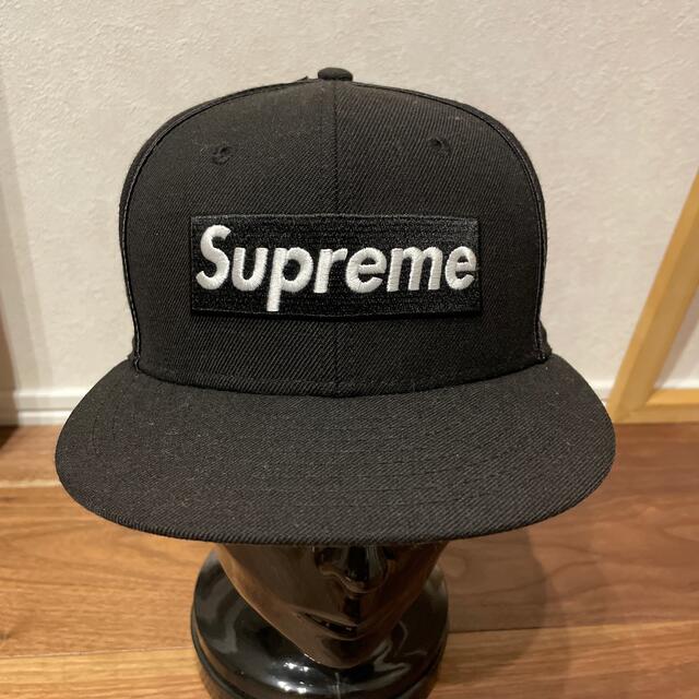 supreme 17ss piping new era black 7-1/4