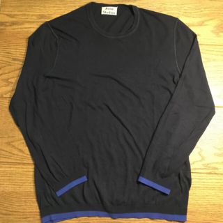 アクネ(ACNE)のACNE STUDIOS /ハイゲージコットンクルーネックニット /SIZE:S(ニット/セーター)