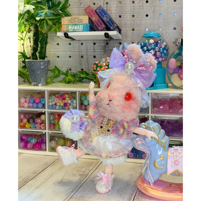 正規品定番】 創作ドール 可動ボディ 垂れ耳うさぎちゃん 人形 アート