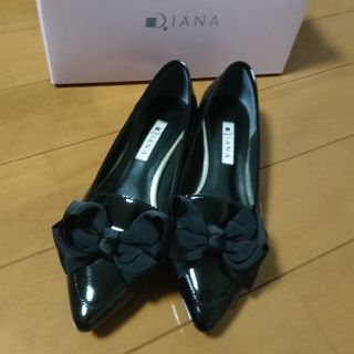 ダイアナ(DIANA)の【最終価格】ダイアナ リボン パンプス ソフトエナメル 23㎝(ハイヒール/パンプス)