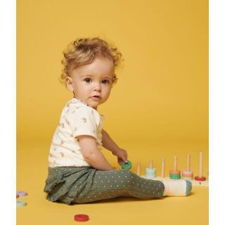 プチバトー(PETIT BATEAU)のオモダ様専用　プチバトー　36m フリルカルソン 　プリント_カルソン(パンツ/スパッツ)