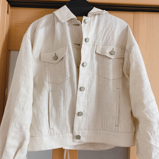 SNIDEL(スナイデル)のsnidel🎀リネンGジャン レディースのジャケット/アウター(Gジャン/デニムジャケット)の商品写真