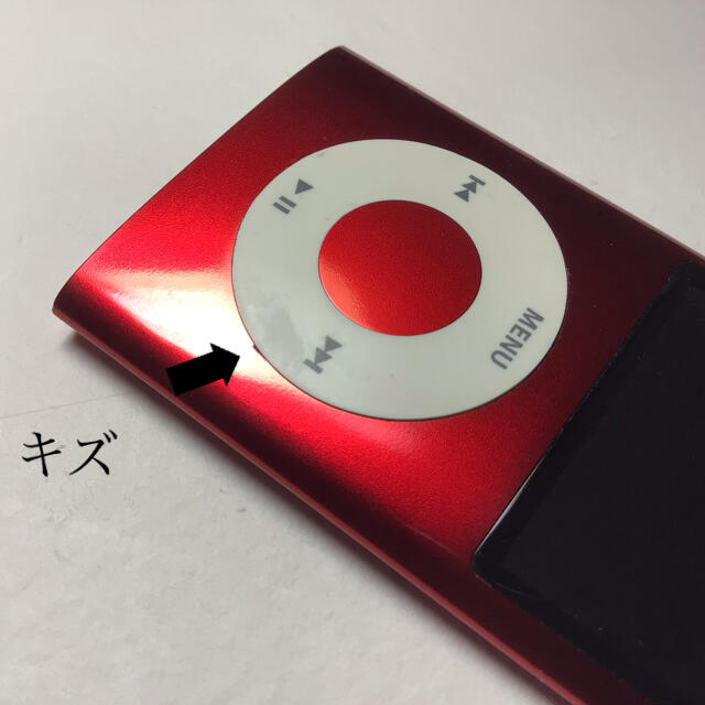 Apple(アップル)のiPod nano 5世代　16GB レッド-4 スマホ/家電/カメラのオーディオ機器(ポータブルプレーヤー)の商品写真