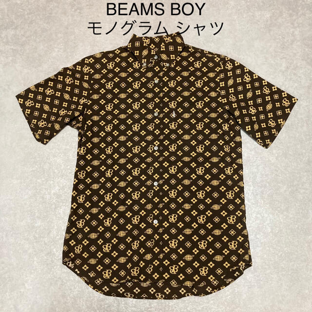 BEAMS BOY(ビームスボーイ)のBEAMS BOY ビームス ボーイ モノグラム 半袖 シャツ ボーイズ サイズ レディースのトップス(シャツ/ブラウス(半袖/袖なし))の商品写真