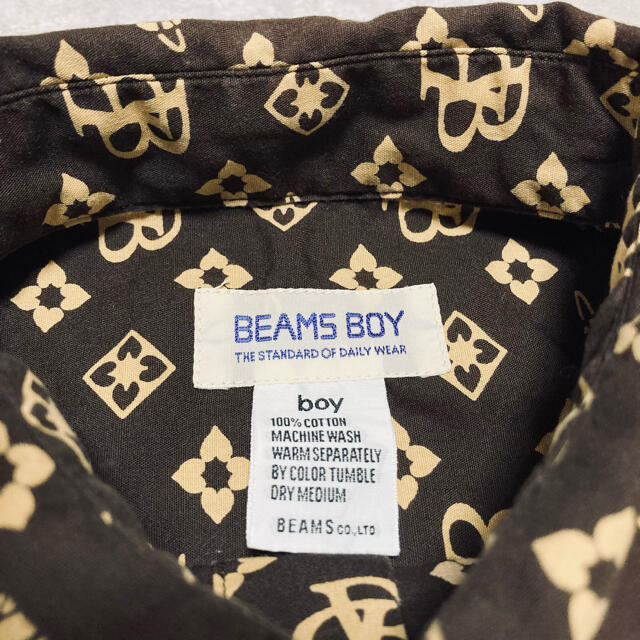 BEAMS BOY(ビームスボーイ)のBEAMS BOY ビームス ボーイ モノグラム 半袖 シャツ ボーイズ サイズ レディースのトップス(シャツ/ブラウス(半袖/袖なし))の商品写真