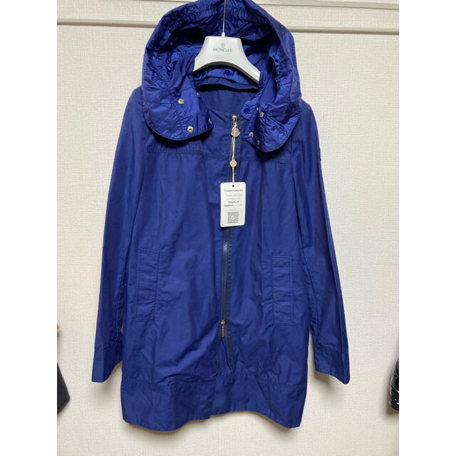 モンクレール　スプリングコート　ブルー　1 フード　パーカー　Moncler