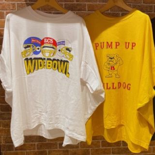 ロデオクラウンズワイドボウル(RODEO CROWNS WIDE BOWL)の最新ホワイトとイエローおまとめ(Tシャツ(半袖/袖なし))