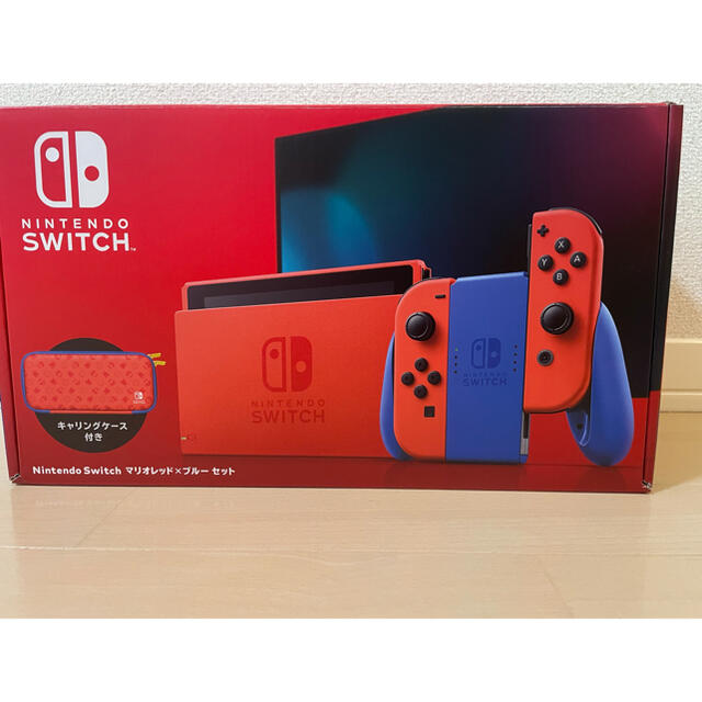 ニンテンドースイッチ　本体　マリオレッド×ブルーセット　美品のサムネイル