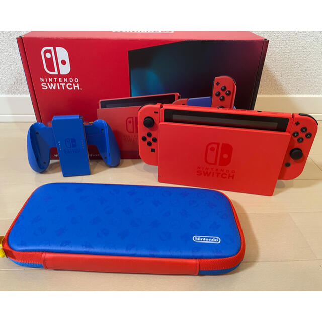 ニンテンドースイッチ　本体　マリオレッド×ブルーセット　美品