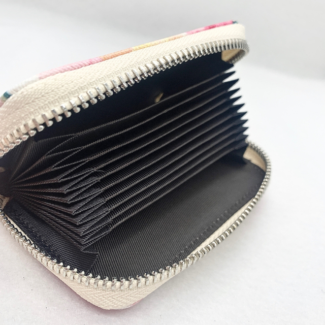 さり気ないオシャレ感 本革 長財布 と 花柄カードケースセット メンズのファッション小物(長財布)の商品写真