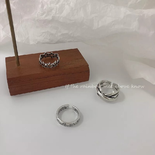 シルバーリング　3点セット レディースのアクセサリー(リング(指輪))の商品写真