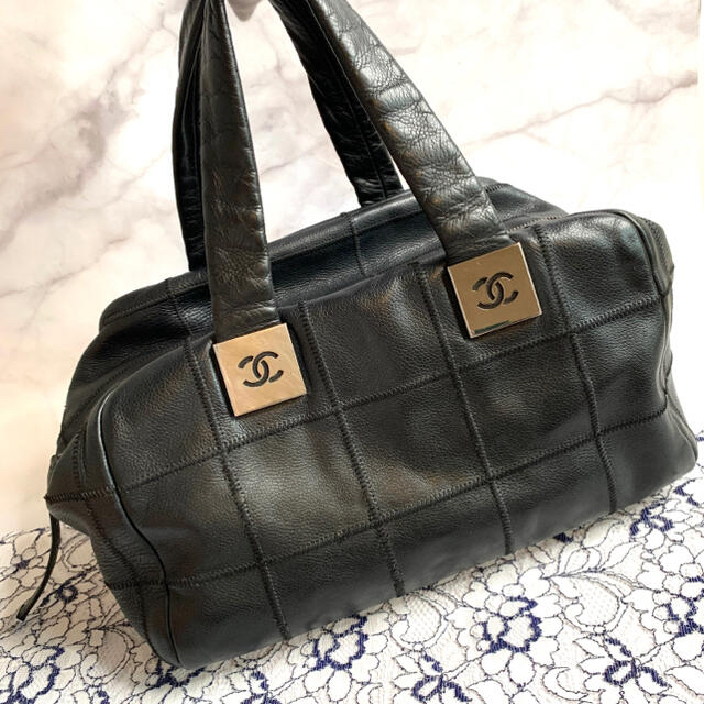 CHANEL シャネル チョコバー ボストン バッグ トートバッグ マトラッセ