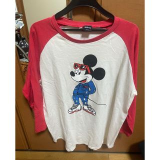 ディズニー(Disney)のラグランディズニー　カニエ　7部丈(Tシャツ/カットソー(七分/長袖))