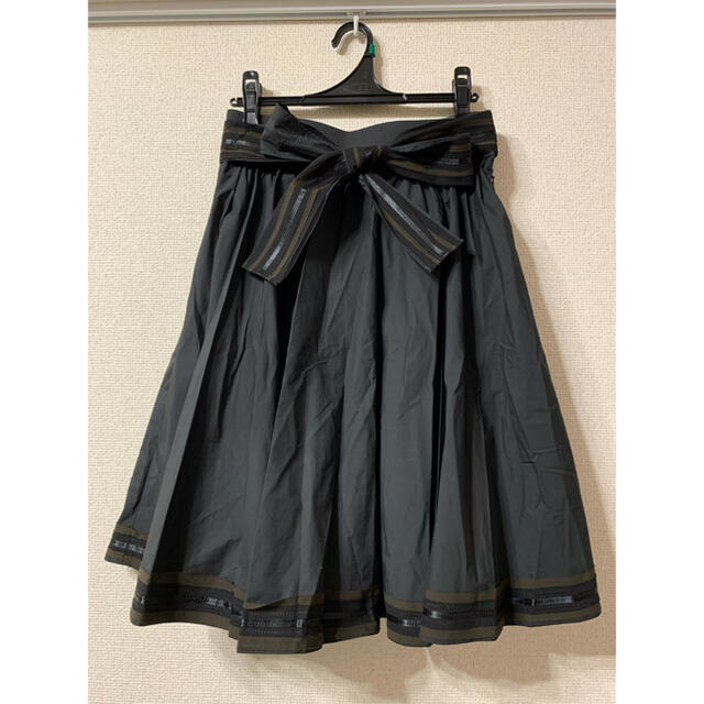 【新品未使用】Disiaフレアスカート/黒スカート/フレアスカート/膝丈スカート 6
