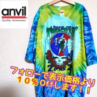 【希少】 グレイトフルデッド　Tシャツ　ＸＬ　タイダイ染　グレイトフル・デッド(Tシャツ/カットソー(半袖/袖なし))