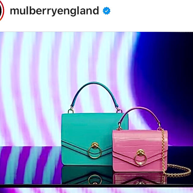 完売カラー　mulberry クラシックグリーン　ミニバッグ　鞄　2way