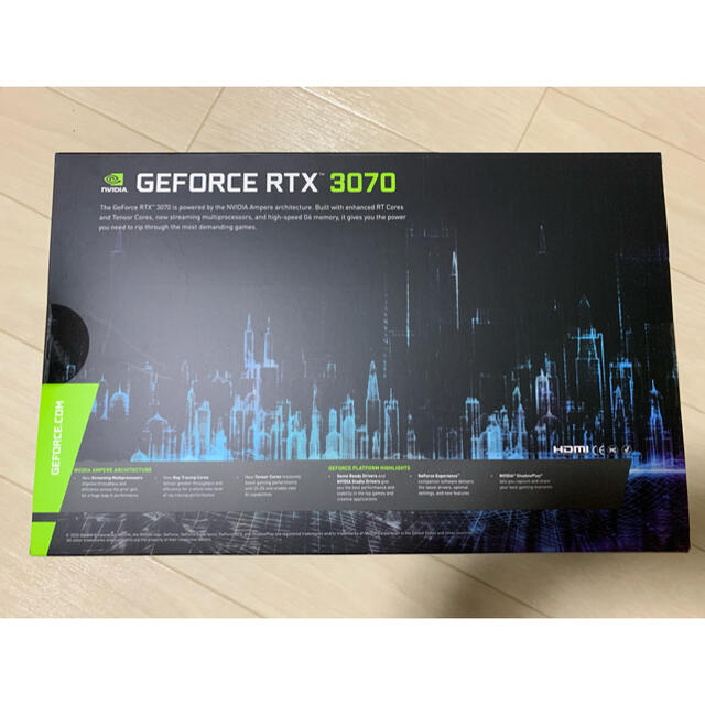 玄人志向 NVIDIA GeForce RTX3070搭載 グラボ スマホ/家電/カメラのPC/タブレット(PCパーツ)の商品写真