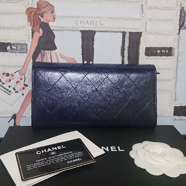 CHANELシャネル【正規品】✨超極美品✨ターンロック 長財布