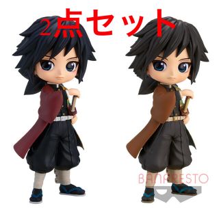 バンプレスト(BANPRESTO)の 鬼滅の刃  Qposket 冨岡 義勇フィギュア　2点セットキューポス義勇(キャラクターグッズ)