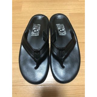 アイランドスリッパ(ISLAND SLIPPER)のISLAND SLIPPER（アイランドスリッパ） サンダル　黒　レザー(サンダル)