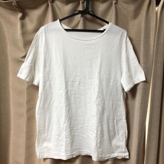 ムジルシリョウヒン(MUJI (無印良品))のMUJI 無印良品 白Tシャツ Ｌサイズ(Tシャツ/カットソー(半袖/袖なし))