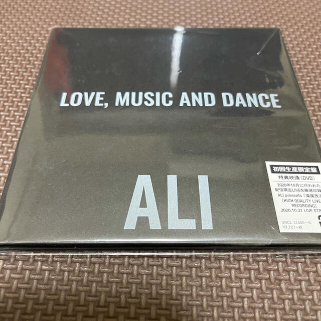 ALI LOVE, MUSIC AND DANCE【初回生産限定盤】(+DVD）エンタメ/ホビー