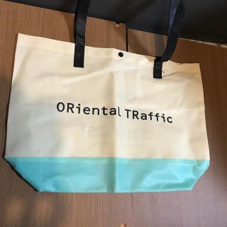 オリエンタルトラフィック(ORiental TRaffic)のoriental  TR affic ショップ袋　グリーンツートン(ショップ袋)