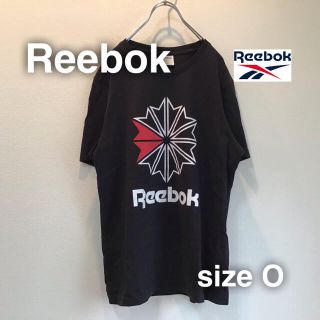 リーボック(Reebok)のReebok リーボック　ビックロゴプリント　Tシャツ O コットン100% 黒(Tシャツ/カットソー(半袖/袖なし))