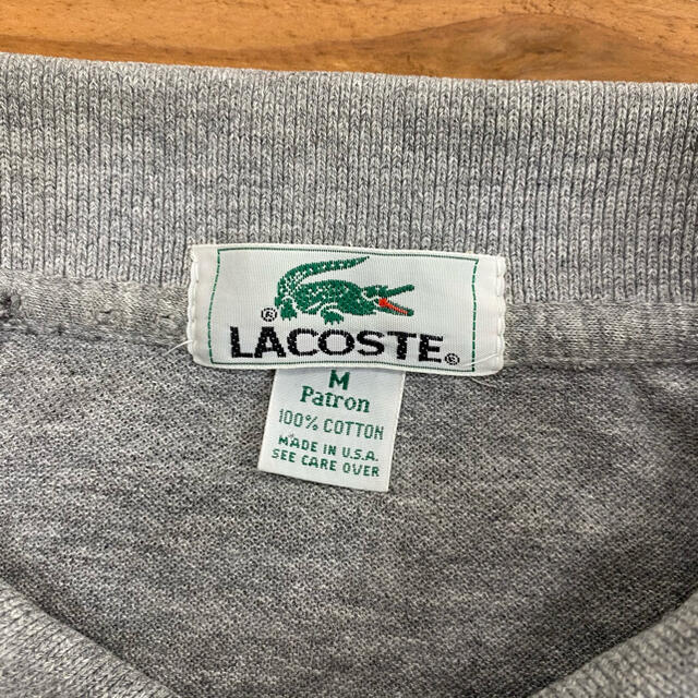 LACOSTE(ラコステ)のラコステ ポロシャツ USA製 グレー メンズのトップス(ポロシャツ)の商品写真