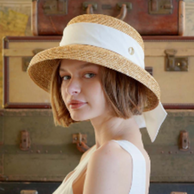 Chapeau d' O  シャポードオー カサブランカ　ホワイト レディースの帽子(麦わら帽子/ストローハット)の商品写真